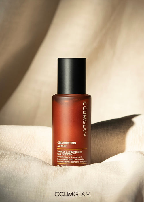 Cclimglam Cerabiotics Ampoule – Korean skincare ampoule with ceramides & probiotics for skin barrier repair & hydration.