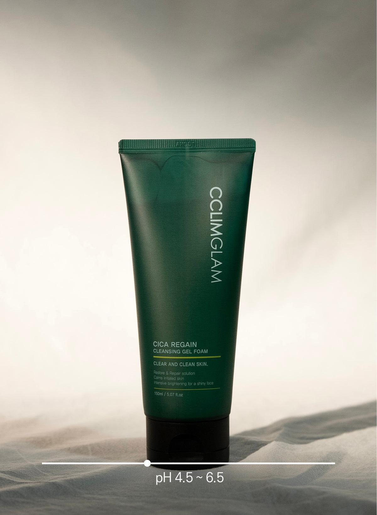 Cclimglam Cica Regain Gel Foam – Korean skincare cleanser with Centella Asiatica for gentle cleansing, soothing & hydration.