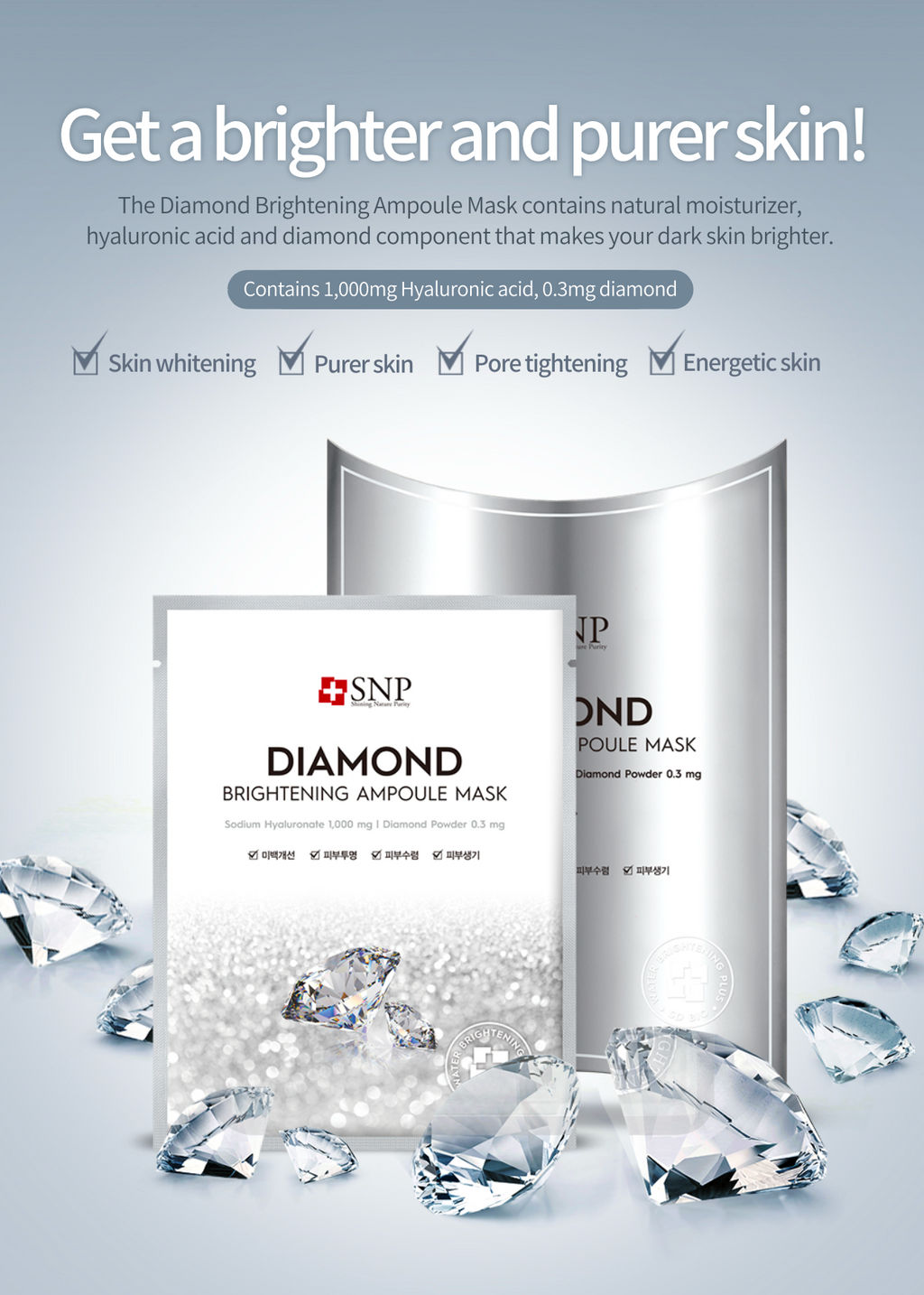 SNP Diamond Brightening Ampoule Mask