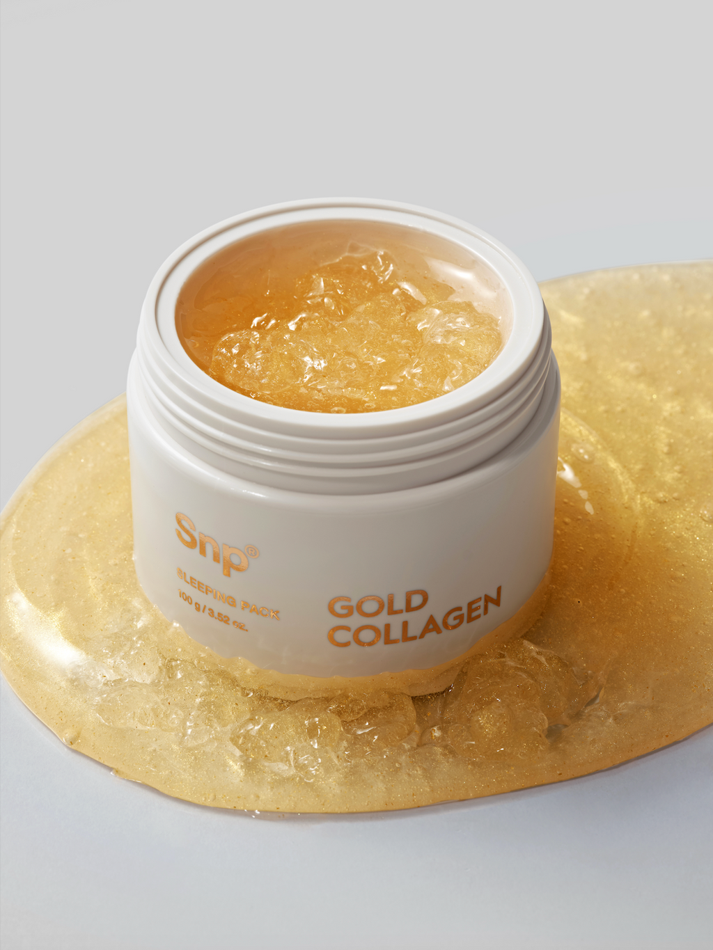 SNP Gold Collagen Sleeping Pack – Korean overnight mask with gold & collagen for firm, rejuvenated skin.