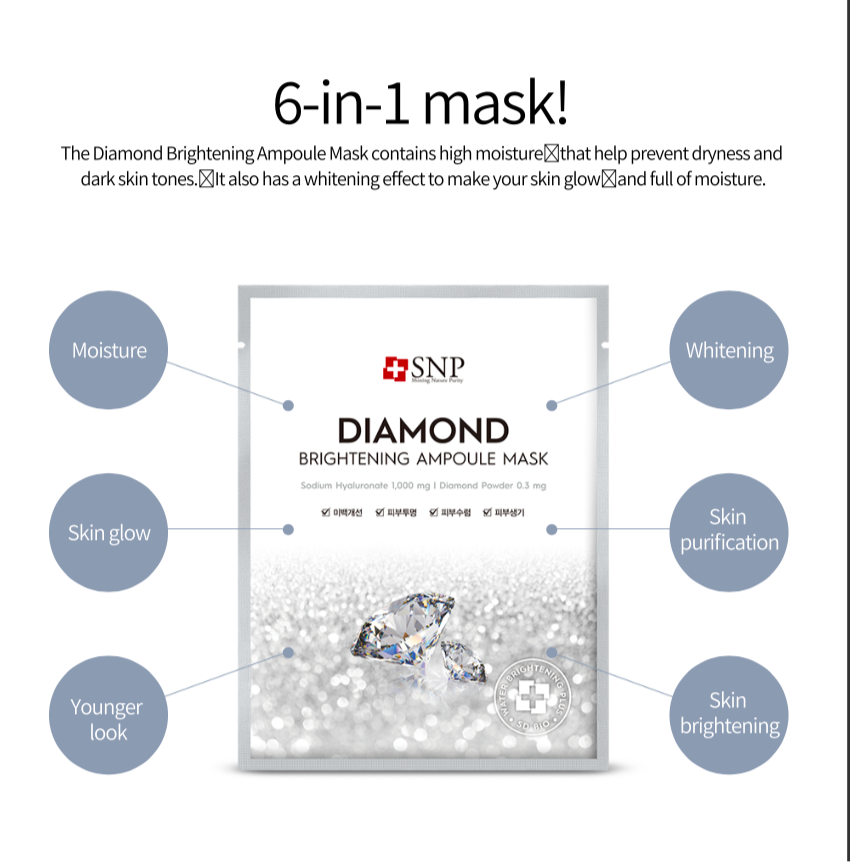 SNP Diamond Brightening Ampoule Mask