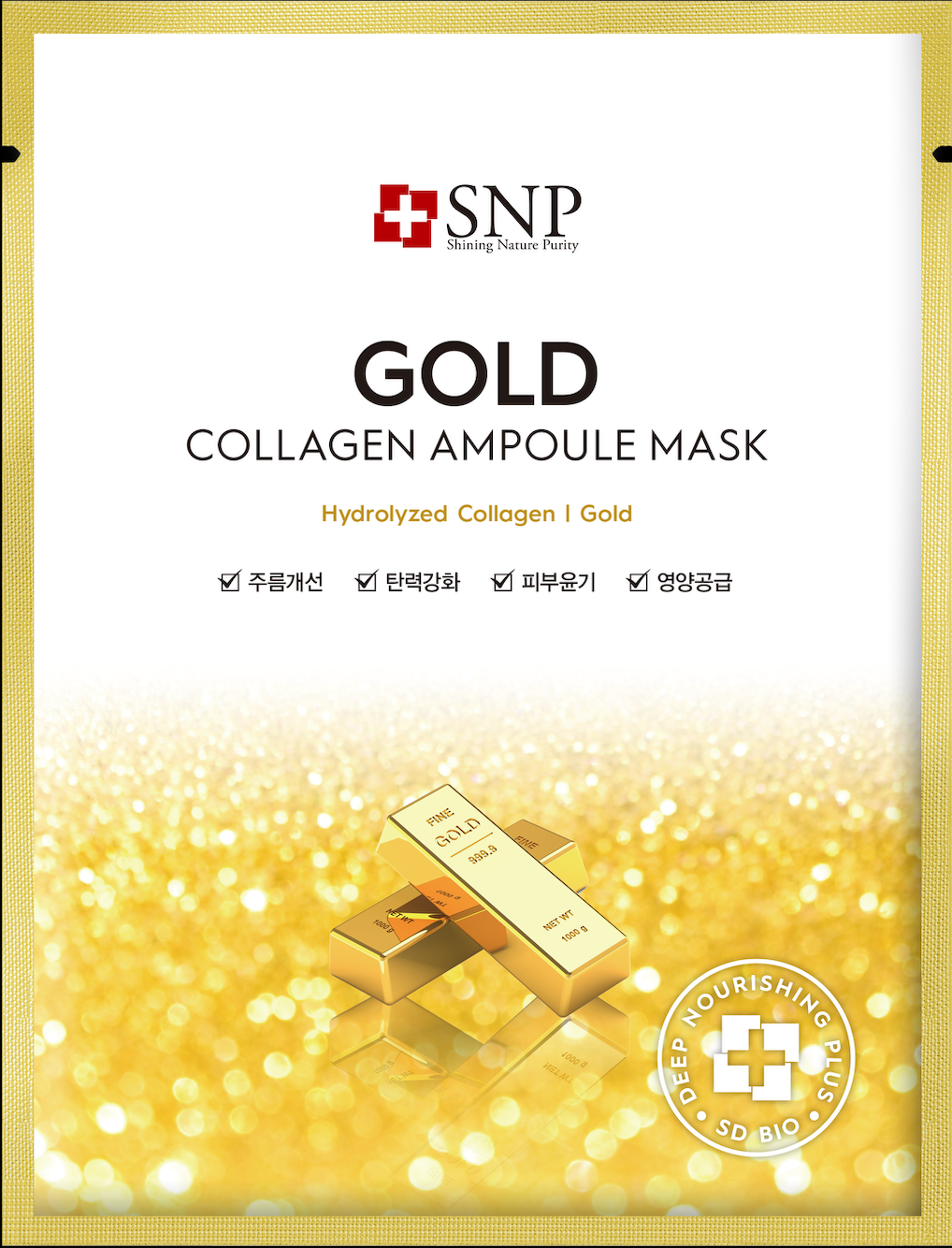 SNP Prep Gold Collagen Ampoule Mask