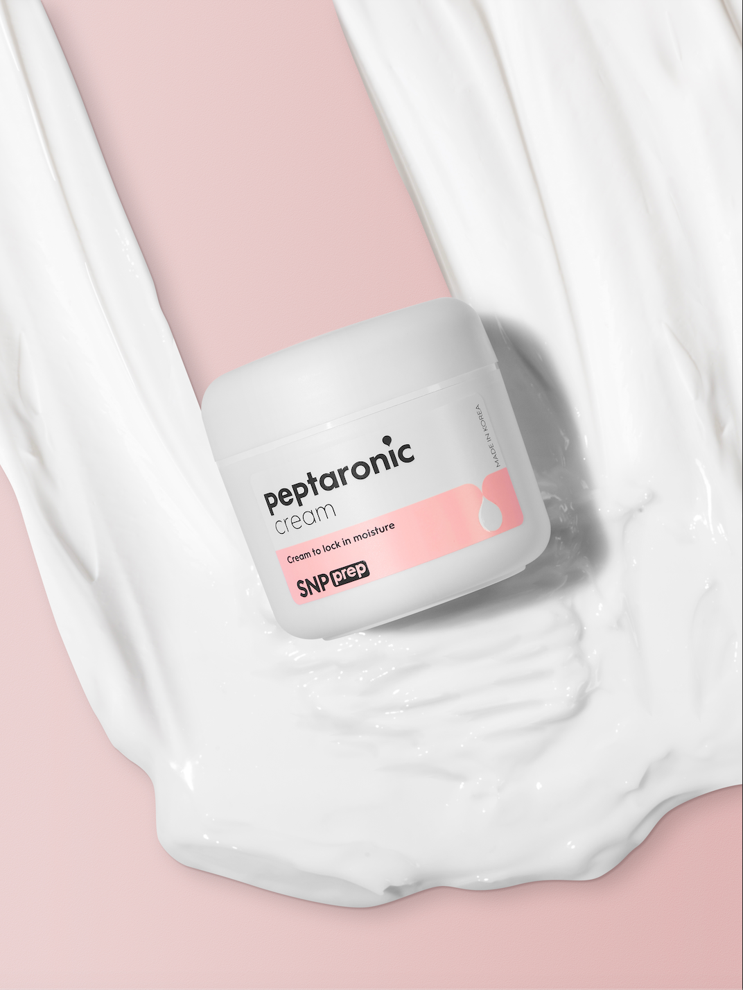 SNP Prep Peptaronic Cream – Korean hydrating moisturizer with peptides & hyaluronic acid for plump, glowing skin